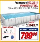 CENTERSHOP Bestway Framepool 52.231 l POWER STEEL Angebot