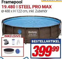 CENTERSHOP Bestway Framepool 19.480 l STEEL PRO MAX Angebot