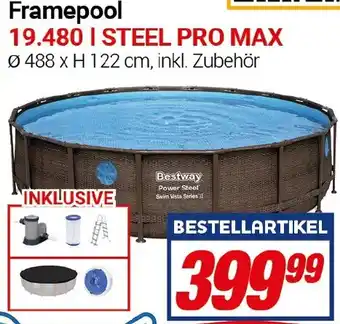 CENTERSHOP Bestway Framepool 19.480 l STEEL PRO MAX Angebot