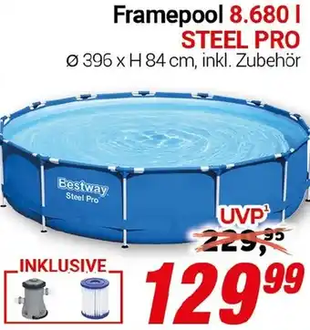 CENTERSHOP Bestway Framepool 8.680 l STEEL PRO Angebot