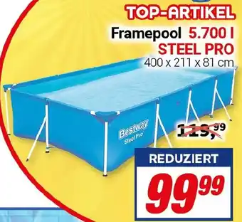 CENTERSHOP Bestway Framepool 5.700 l STEEL PRO Angebot