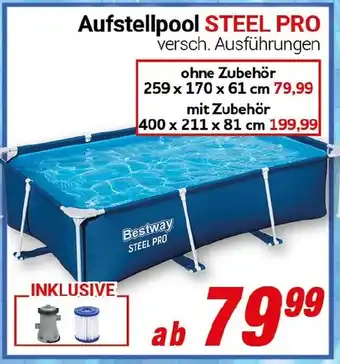 CENTERSHOP Bestway Aufstellpool STEEL PRO Angebot