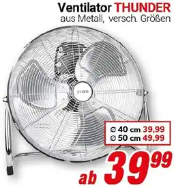 CENTERSHOP Ventilator THUNDER Angebot