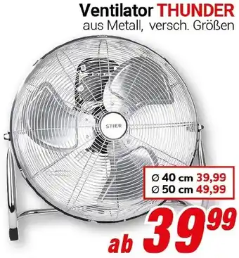 CENTERSHOP Ventilator THUNDER Angebot