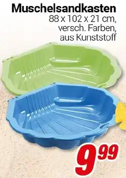 CENTERSHOP Muschelsandkasten Angebot