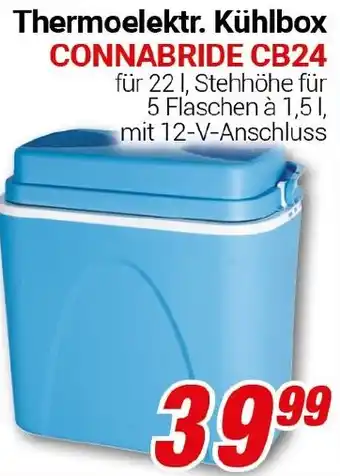 CENTERSHOP Thermoelektr. Kühlbox CONNABRIDE CB24 Angebot