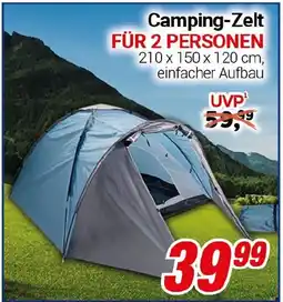 CENTERSHOP Camping-Zelt FÜR 2 PERSONEN Angebot