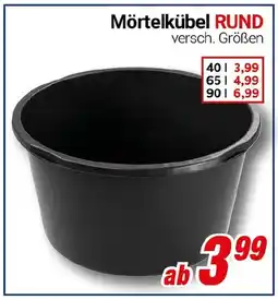CENTERSHOP Mörtelkübel RUND Angebot