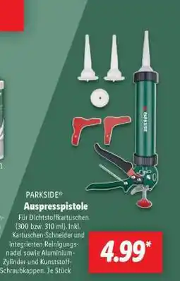 Lidl PARKSIDE Auspresspistole Angebot