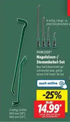 Lidl PARKSIDE Nageleisen-/Stemmhebel-Set Angebot