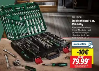 Lidl PARKSIDE Steckschlüssel-Set, 216-teilig Angebot