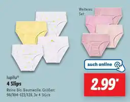 Lidl lupilu 4 Slips Angebot