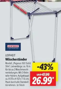 Lidl Leifheit Wäscheständer Angebot