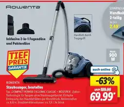 Lidl ROWENTA Staubsauger, beutellos Angebot