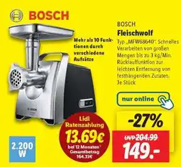 Lidl Bosch Fleischwolf Angebot