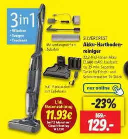 Lidl SILVERCREST Akku-Hartbodenreiniger Angebot