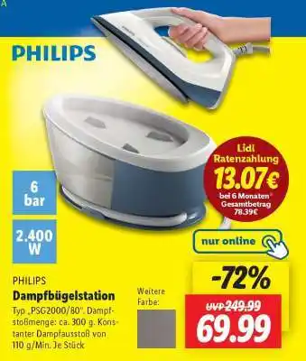 Lidl Philips Dampfbügelstation Angebot