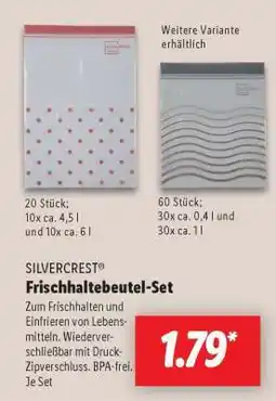 Lidl SILVERCREST Frischhaltebeutel-Set Angebot