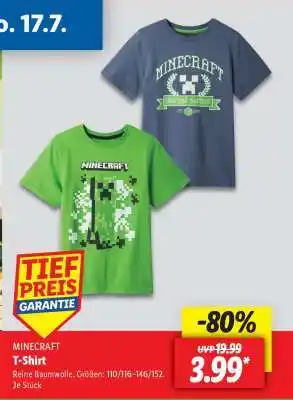 Lidl MINECRAFT T-Shirt Angebot