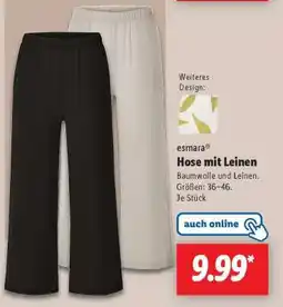 Lidl esmara Hose mit Leinen Angebot