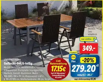Lidl LIVARNO home Geflecht-Set, 5-teilig Angebot