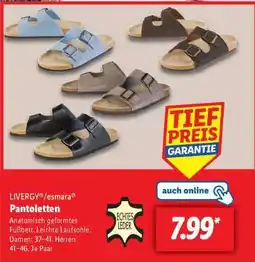 Lidl LIVERGY /esmara Pantoletten Angebot