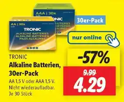 Lidl TRONIC Alkaline Batterien, 30er-Pack Angebot