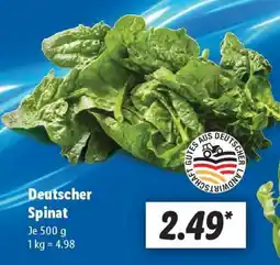Lidl Deutscher Spinat Angebot