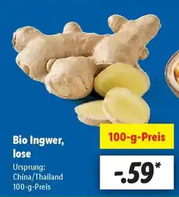 Lidl Bio Ingwer, lose Angebot