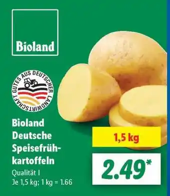 Lidl Bioland Deutsche Speisefrühkartoffeln Angebot