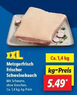 Lidl Metzgerfrisch Frischer Schweinebauch Angebot