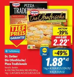 Lidl Dr. Oetker „Die Ofenfrische“/ Pizza Tradizionale Angebot