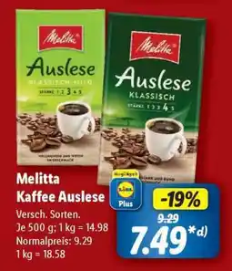 Lidl Melitta Kaffee Auslese Angebot