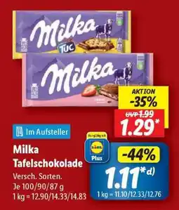 Lidl Milka Tafelschokolade Angebot