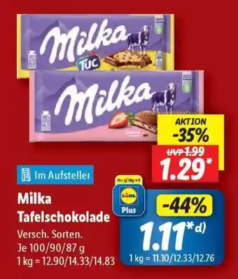 Lidl Milka Tafelschokolade Angebot