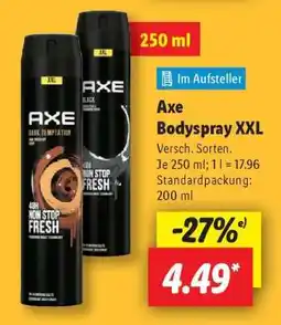 Lidl Axe Bodyspray XXL Angebot