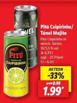 Lidl Pitú Caipirinha/Túnel Mojito Angebot
