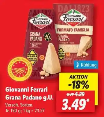 Lidl GIOVANNI FERRARI Grana Padano g. U Angebot