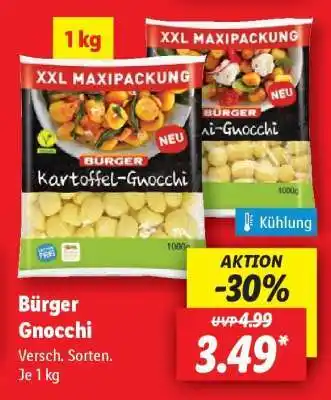 Lidl Bürger Gnocchi Angebot