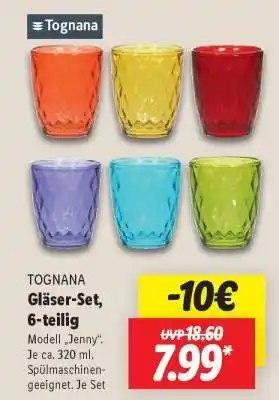 Lidl TOGNANA Gläser-Set, 6-teilig Angebot