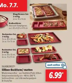 Lidl SILVERCREST Silikon-Backform/-matten Angebot