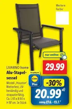 Lidl LIVARNO home Alu-Stapelsessel Angebot