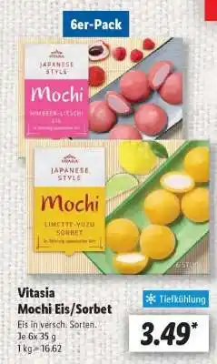 Lidl Vitasia Mochi Eis/ Sorbet Angebot