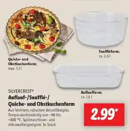 Lidl SILVERCREST Auflauf-/Soufflé-/Quiche- und Obstkuchenform Angebot