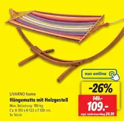 Lidl LIVARNO home Hängematte mit Holzgestell Angebot