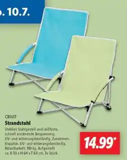 Lidl CRIVIT Strandstuhl Angebot