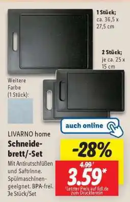 Lidl LIVARNO home Schneidebrett/-Set Angebot
