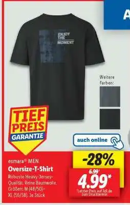 Lidl esmara MEN Oversize-T-Shirt Angebot