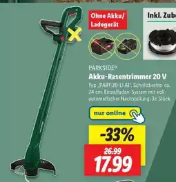 Lidl Akku-Rasentrimmer 20 V Angebot