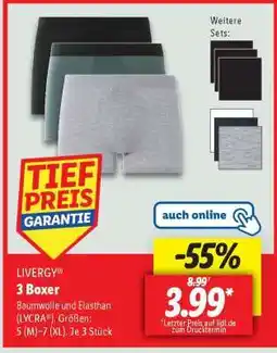 Lidl LIVERGY 3 Boxer Angebot